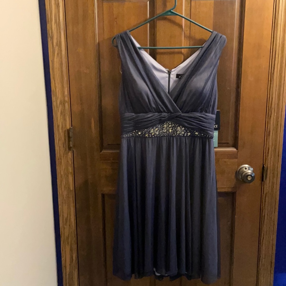 La nouvelle renaissance blue grey dress size 12